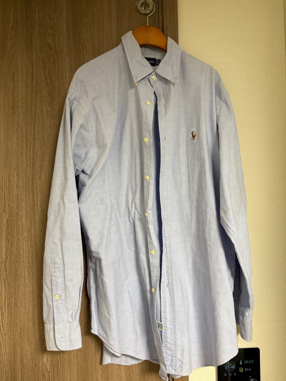 폴로 랄프로렌 하늘색 옥스포드 셔츠 상품이미지2