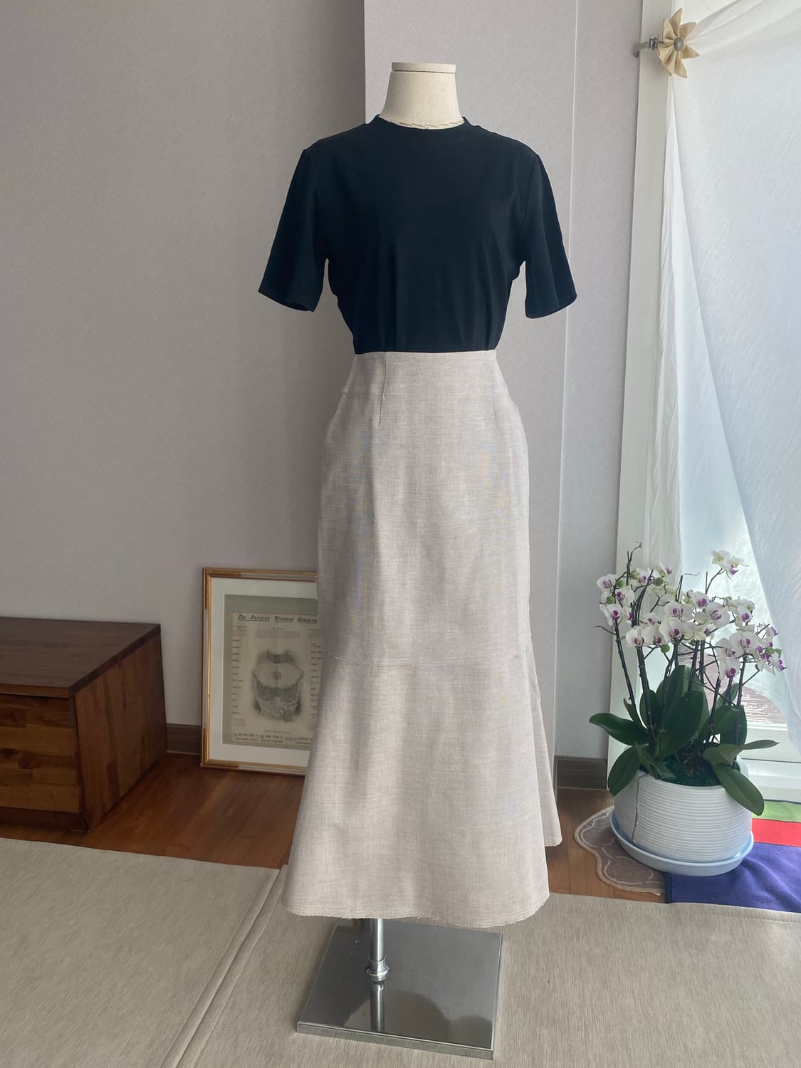 SIMPLICITE 리버시블 코튼 맥시스커트(26) 상품이미지1