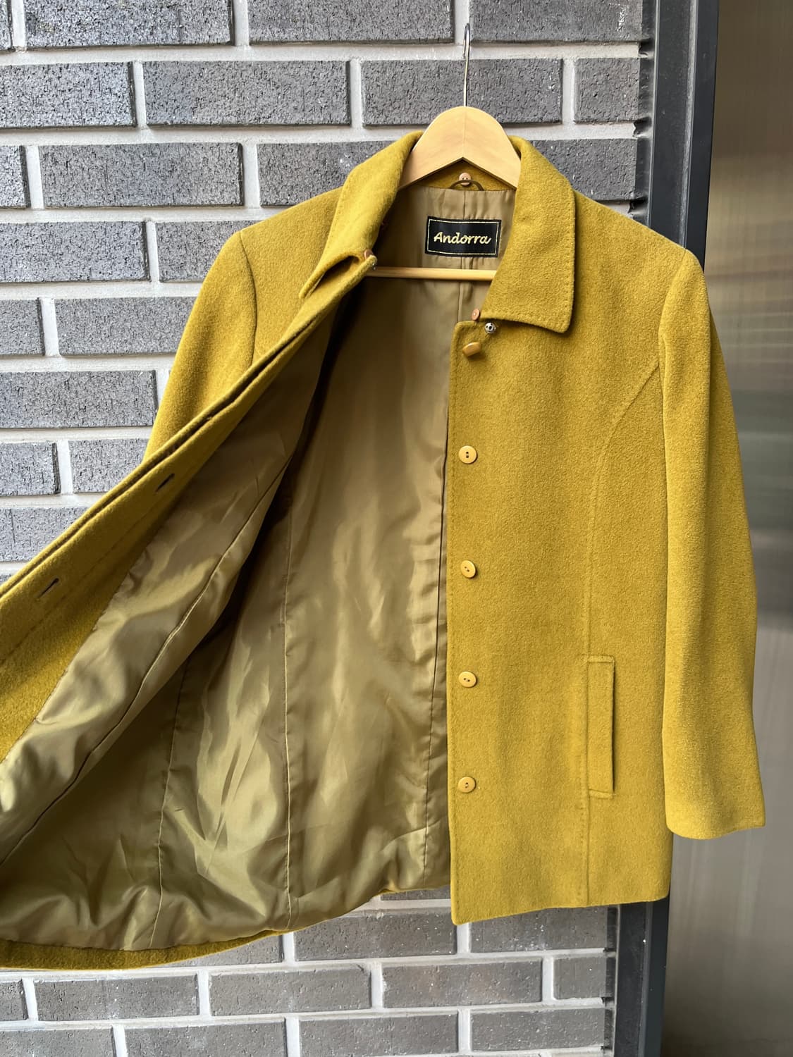 Andorra 울 자켓 올리브그린 상품이미지5