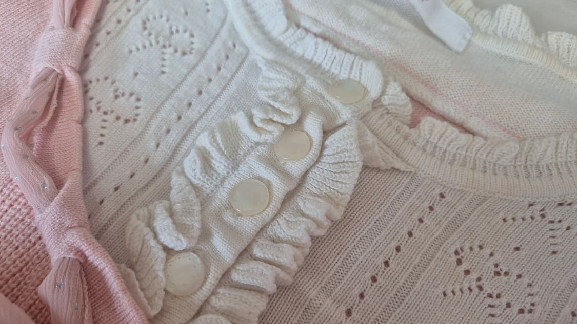 SOUP 핑크 리본 장식 가디건 상품이미지6