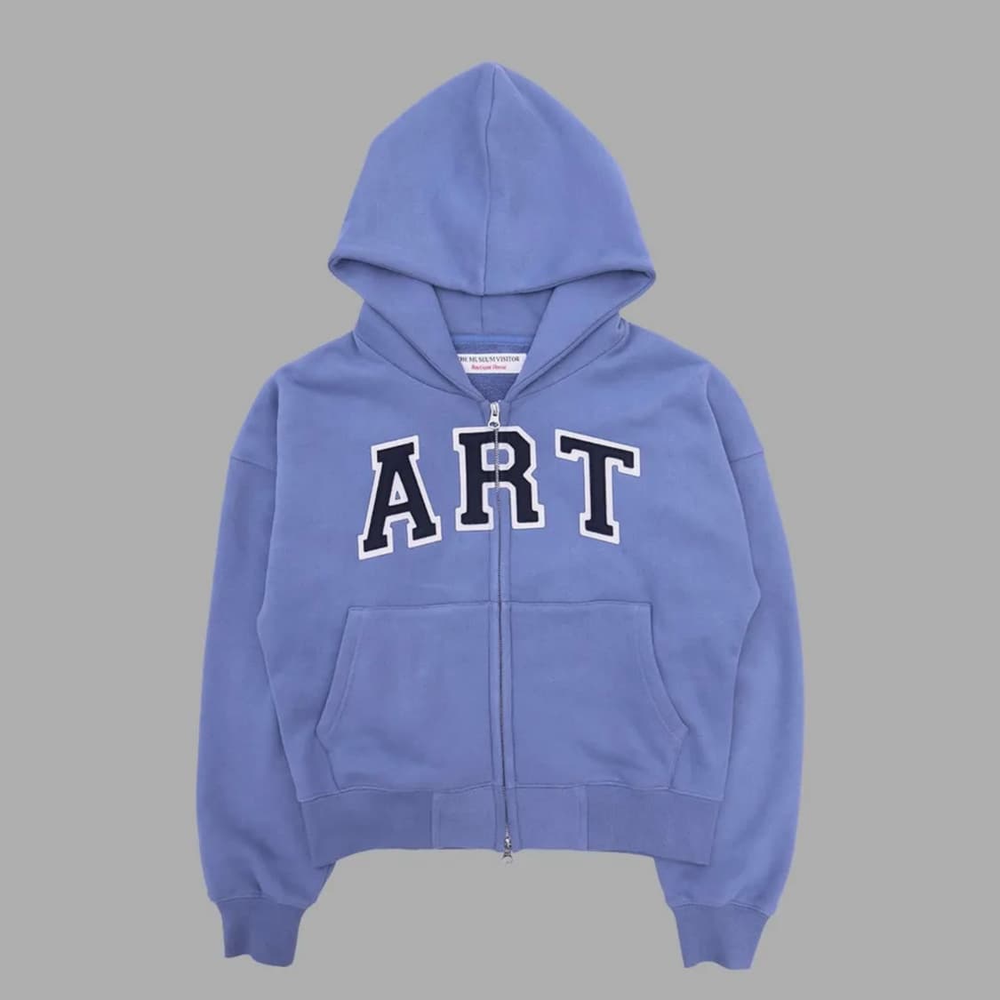 더뮤지엄비지터 아트 집업 딥블루 상품이미지1