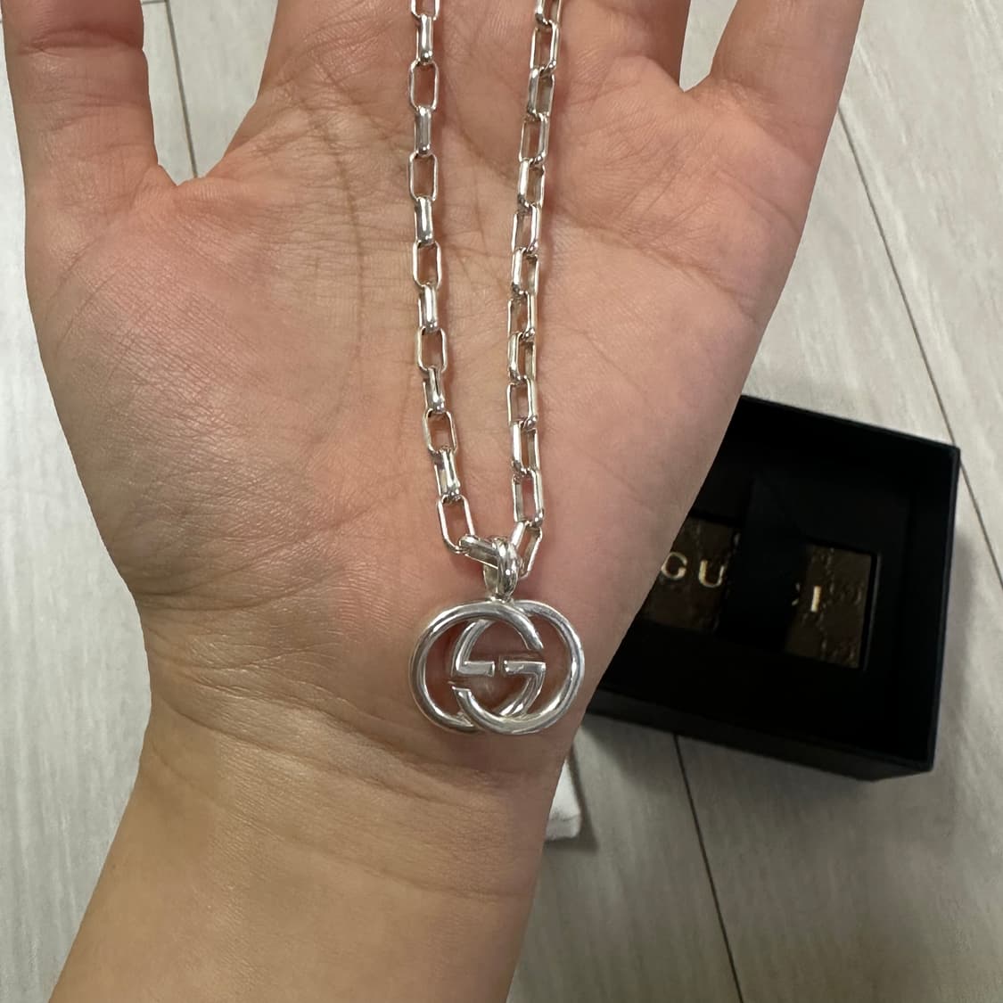 구찌 인터로킹 체인 목걸이 상품이미지3