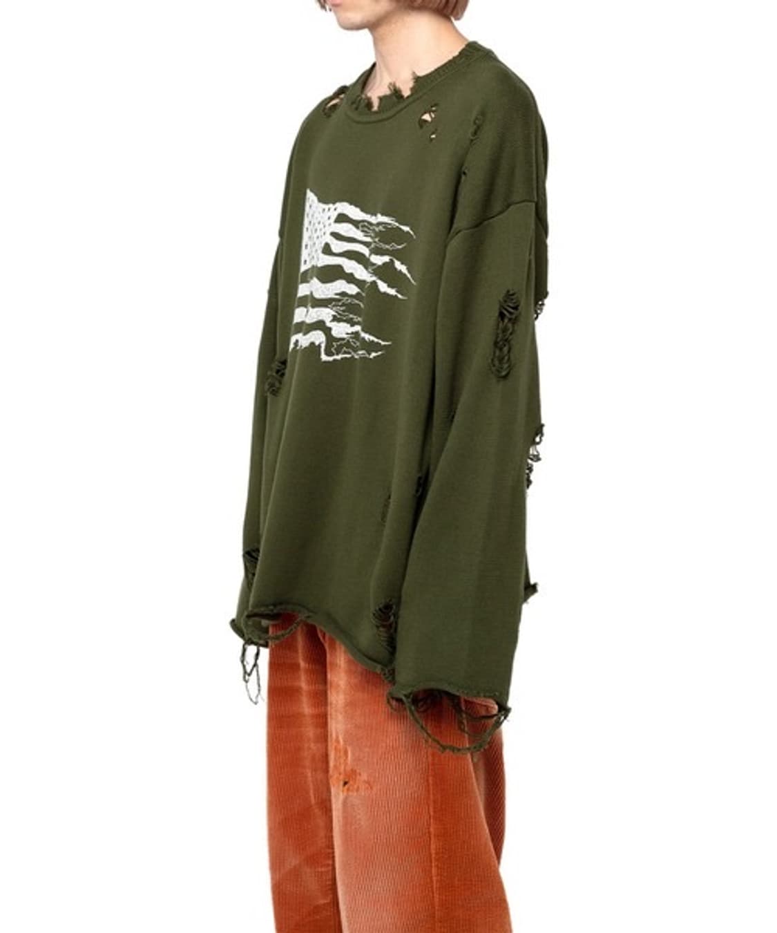 KAMIYA 카미야 디스트로이드 플래그 니트 상품이미지9