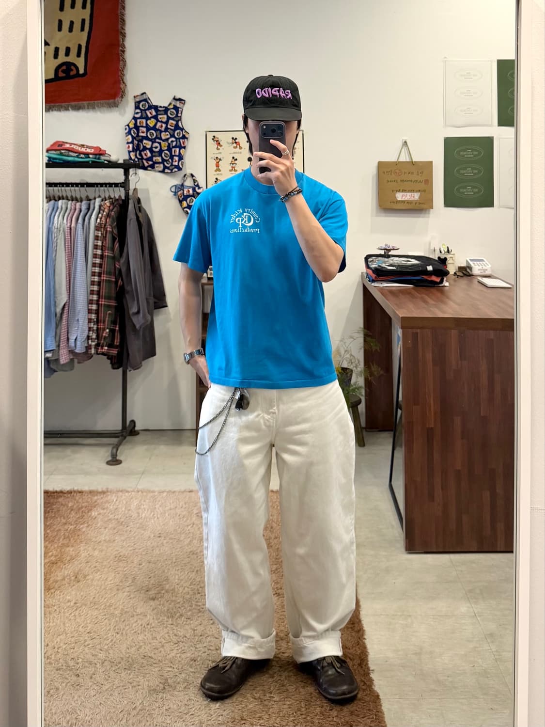 90s Hanes 헤인즈 빈티지 반팔 티셔츠 (made in USA) 상품이미지2