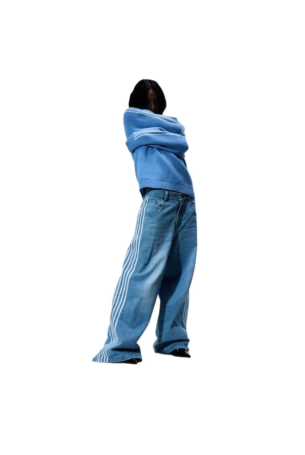 heavencanwait track jeans BLUE 상품이미지6