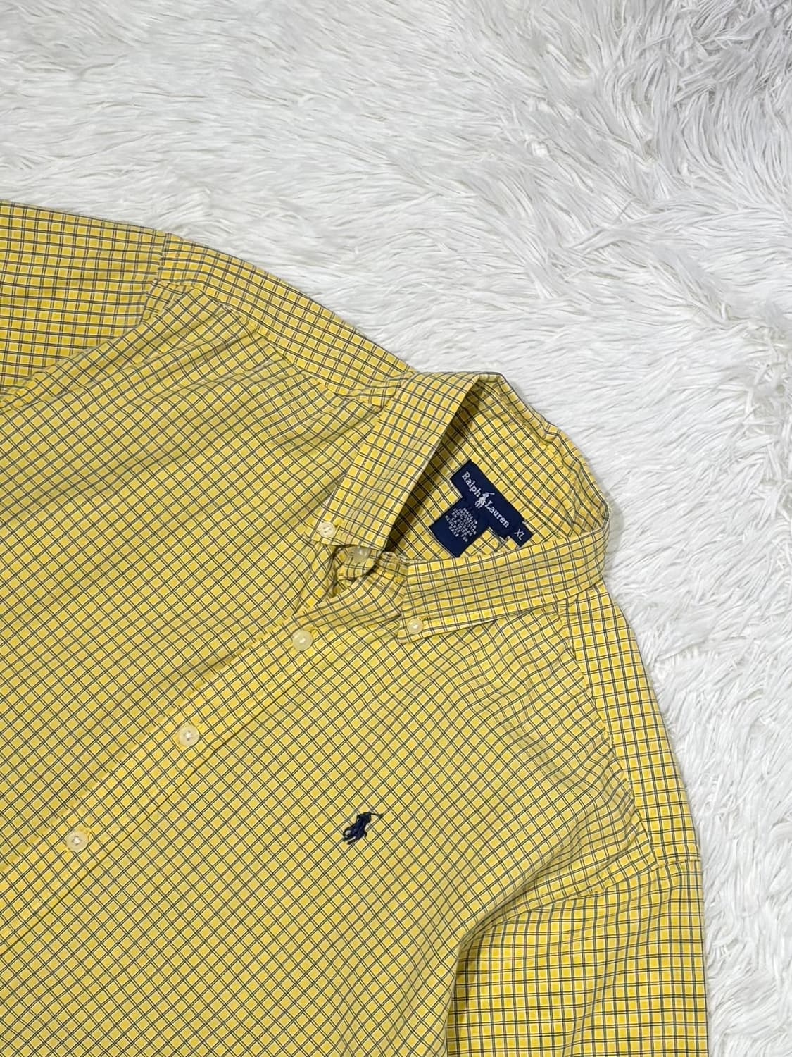 폴로랄프로렌 네이비포니 체크 반팔 셔츠 상품이미지4