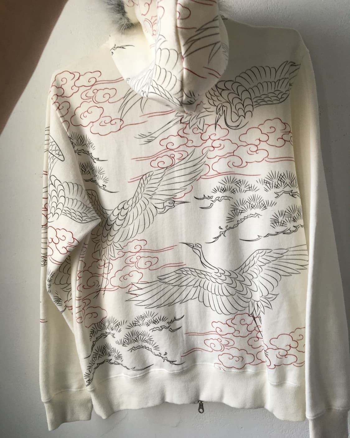 Fake fur hood oriental hood zip up 상품이미지5