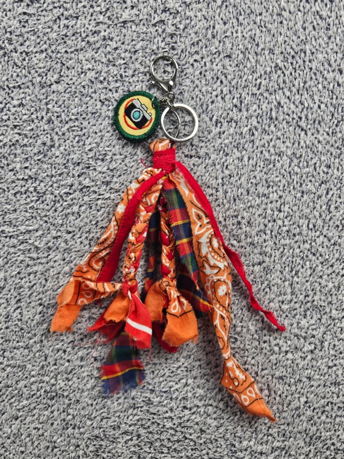 핸드메이드 커스텀 패치 반다나 카라비너 키링 ( OS ) / 10877 상품이미지1