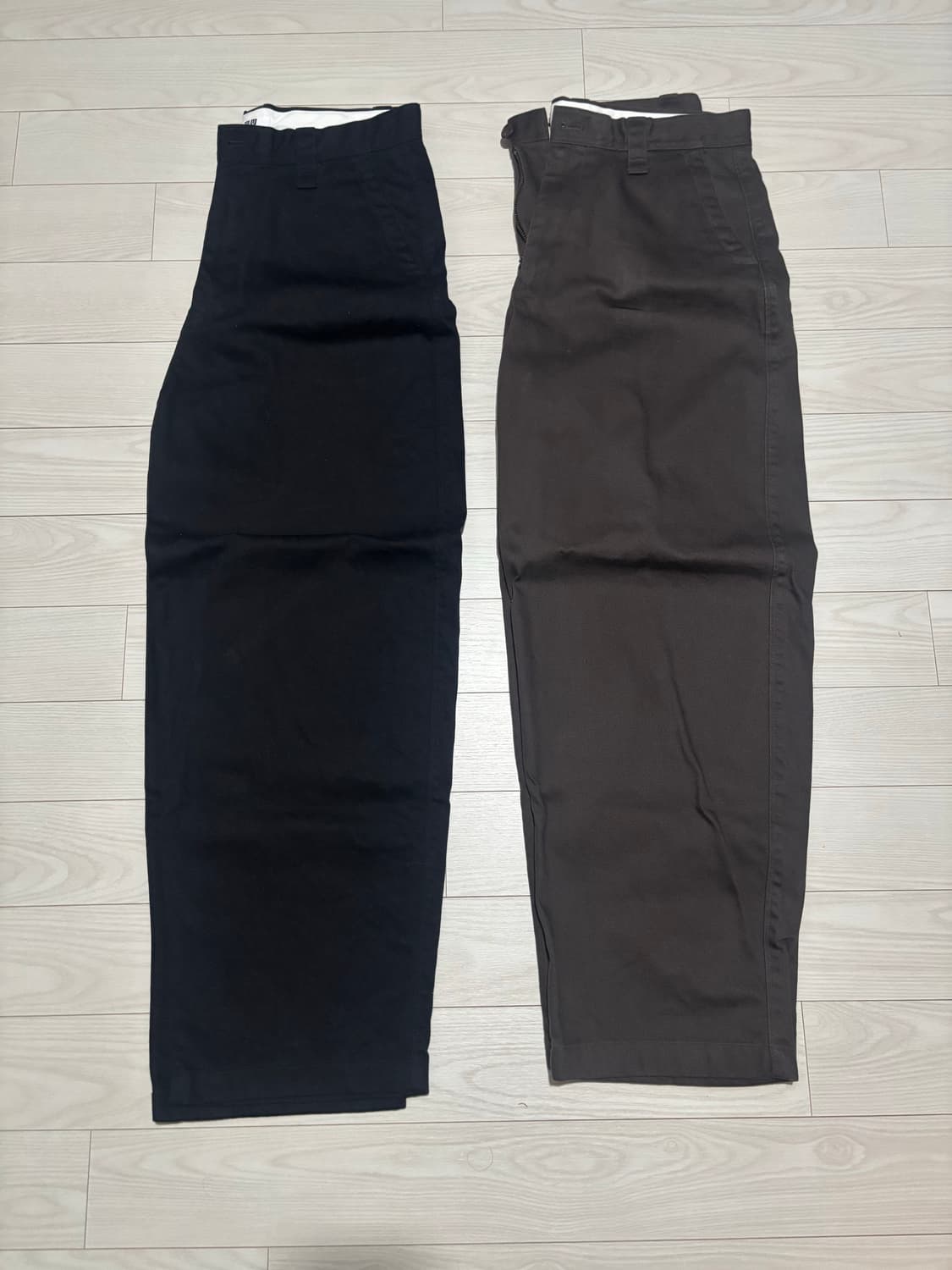 유니클로 와이드핏 치노 79 브라운 상품이미지2