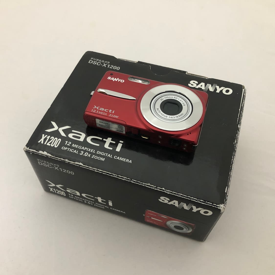  (미품, 박스셋) 산요 Sanyo 작티 DSC-X1200 카메라 레드 상품이미지1