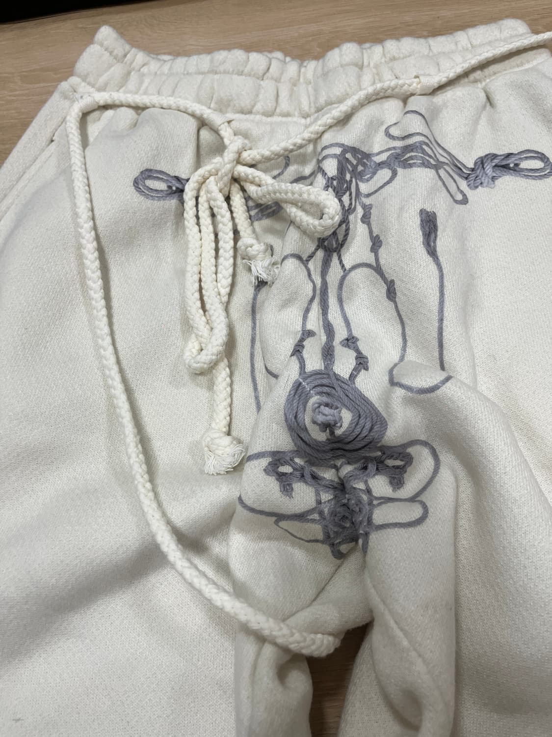 오호스 fur trim rope pants  상품이미지5