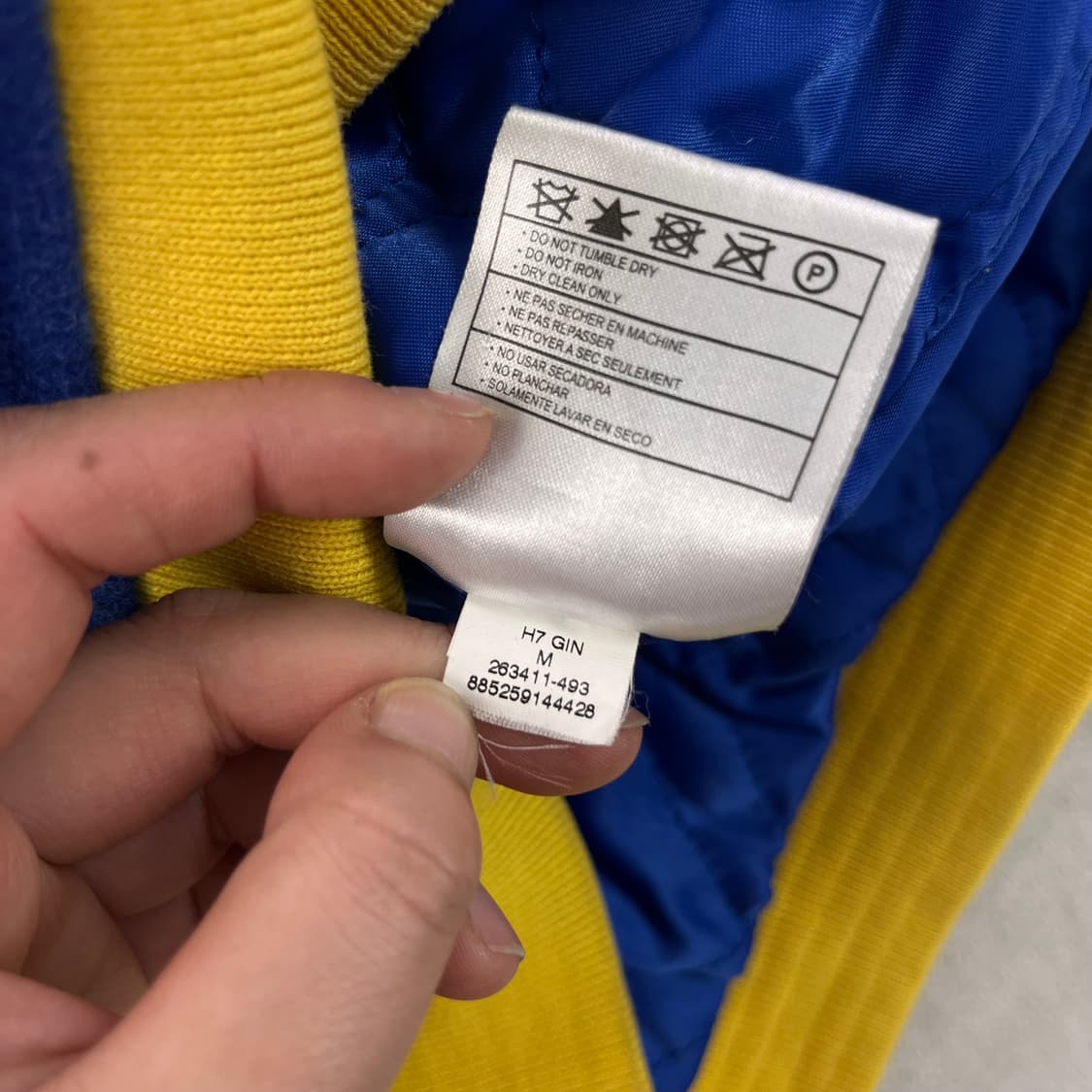 100 나이키 X 슈프림 스타장 슈나장 블루 2007 바시티 자켓 상품이미지9