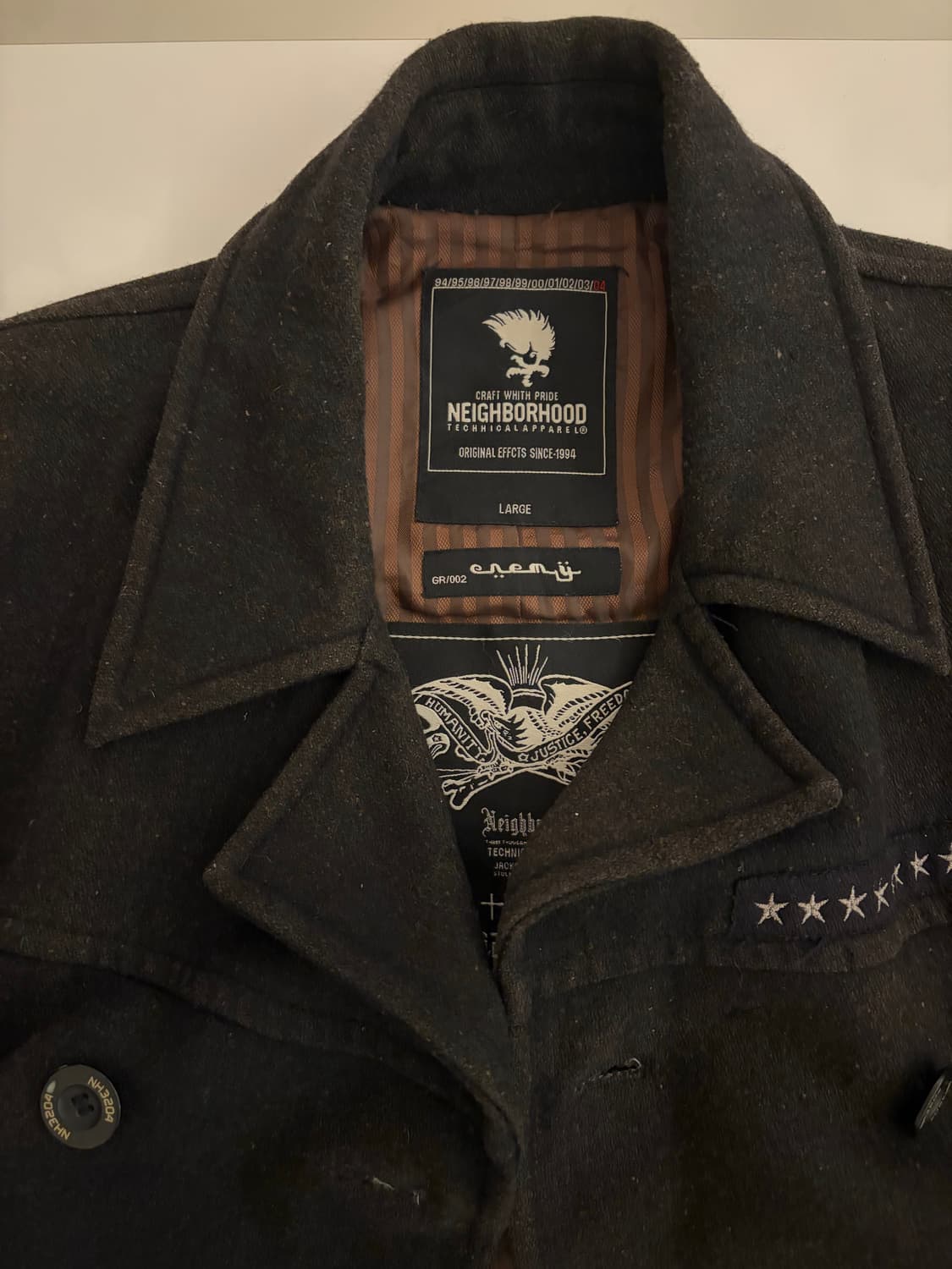 네이버후드 빈티지 피코트 / 사이즈 L 상품이미지3