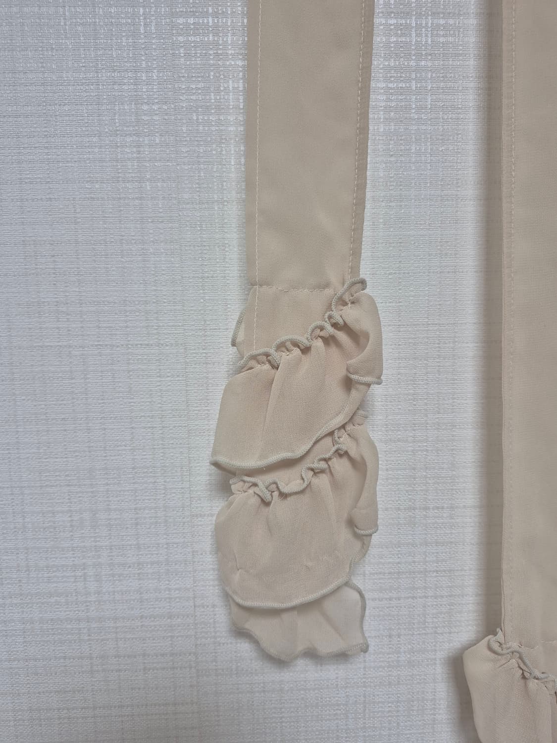 Japanese vintage 프릴 스카프 베이지 상품이미지2