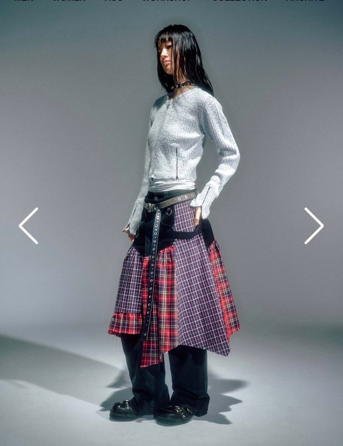 NEAH KNITTED ZIP-UP GREY 상품이미지2