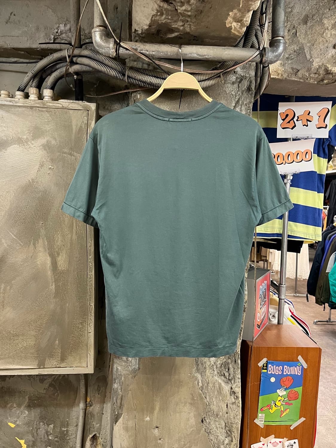 스톤 아일랜드 컴파스 패치 반팔티 그린 S #csz3813 상품이미지2