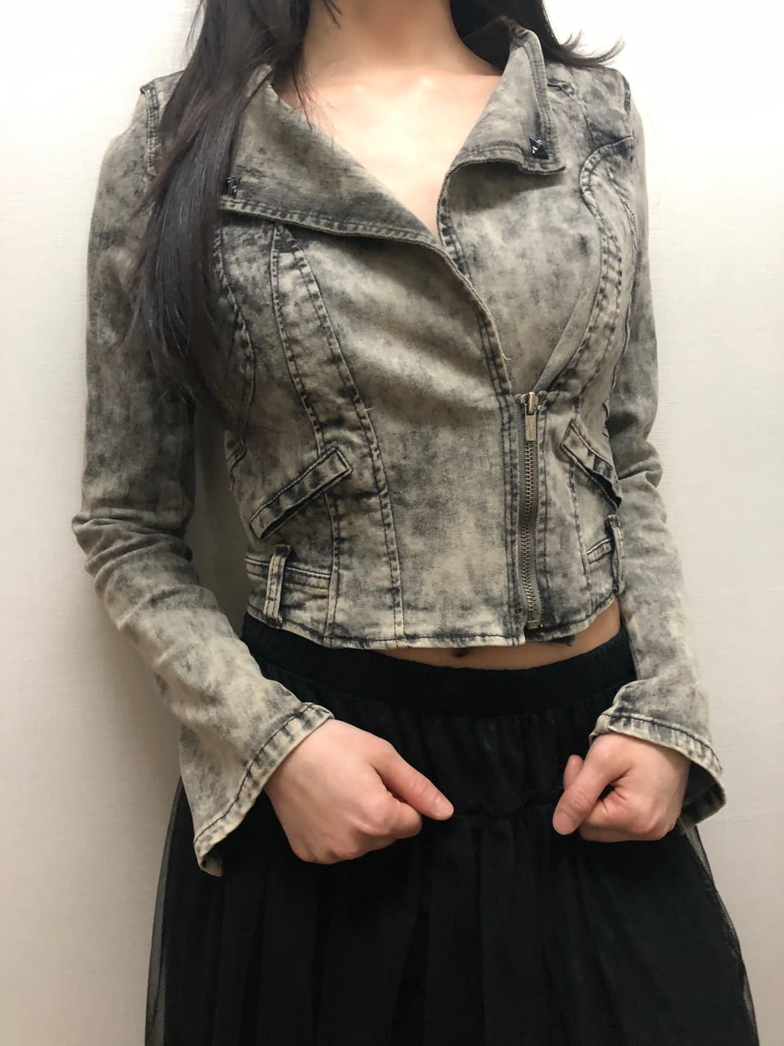 빈티지 그레이 데님 워싱 자켓 상품이미지6