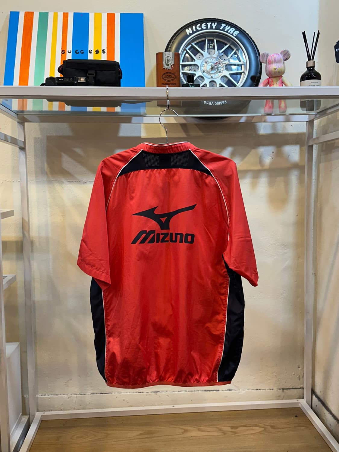 미즈노 하프 집업 반팔 바람막이 L 상품이미지5