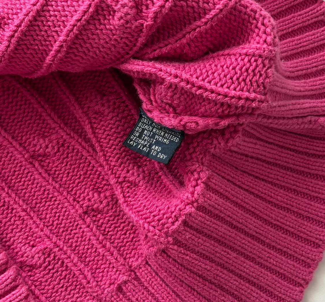 Polo 폴로랄프로렌 핑크 케이블 니트 상품이미지5