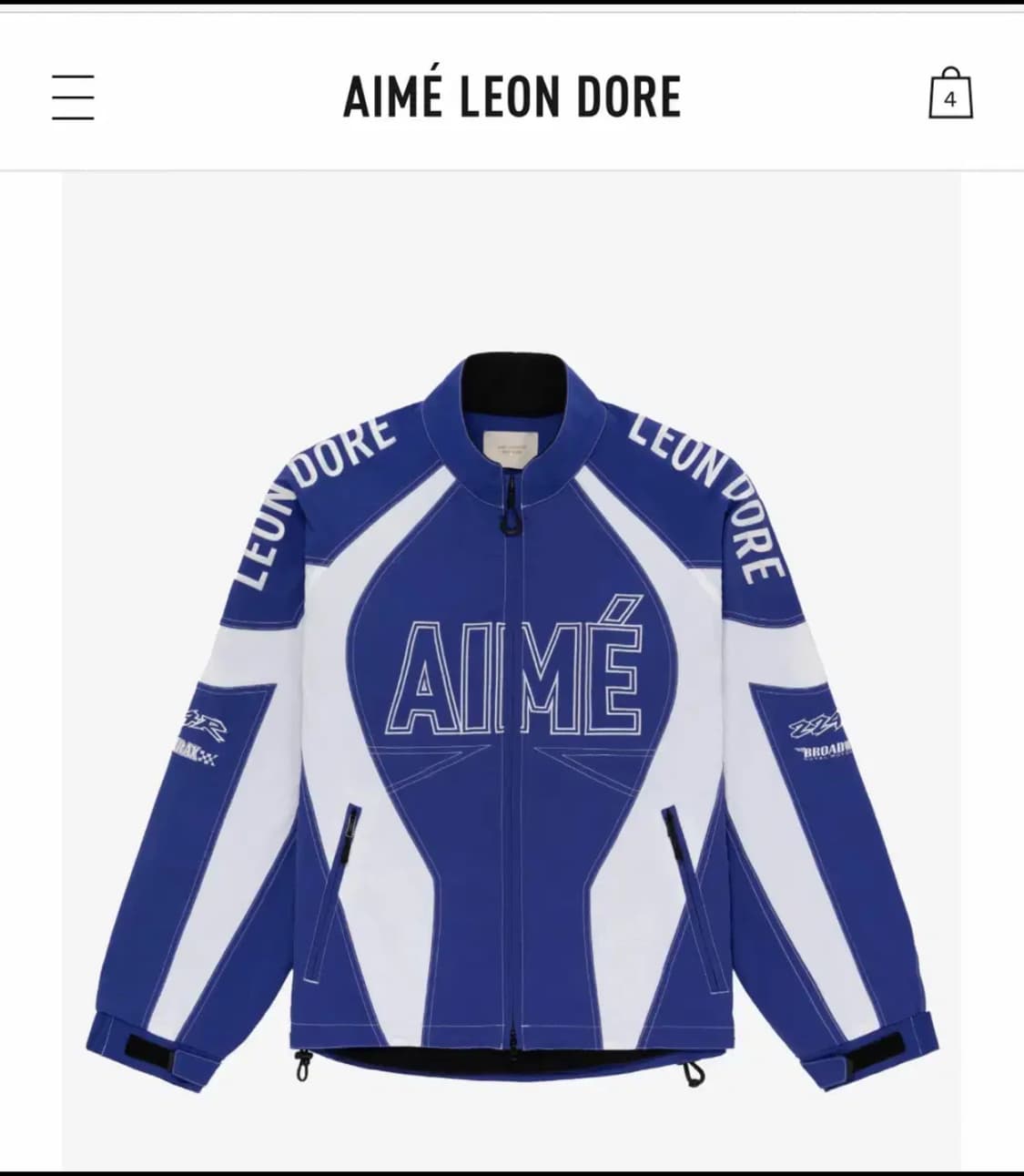 [XL] aime leon dore 레이싱 자켓 상품이미지2