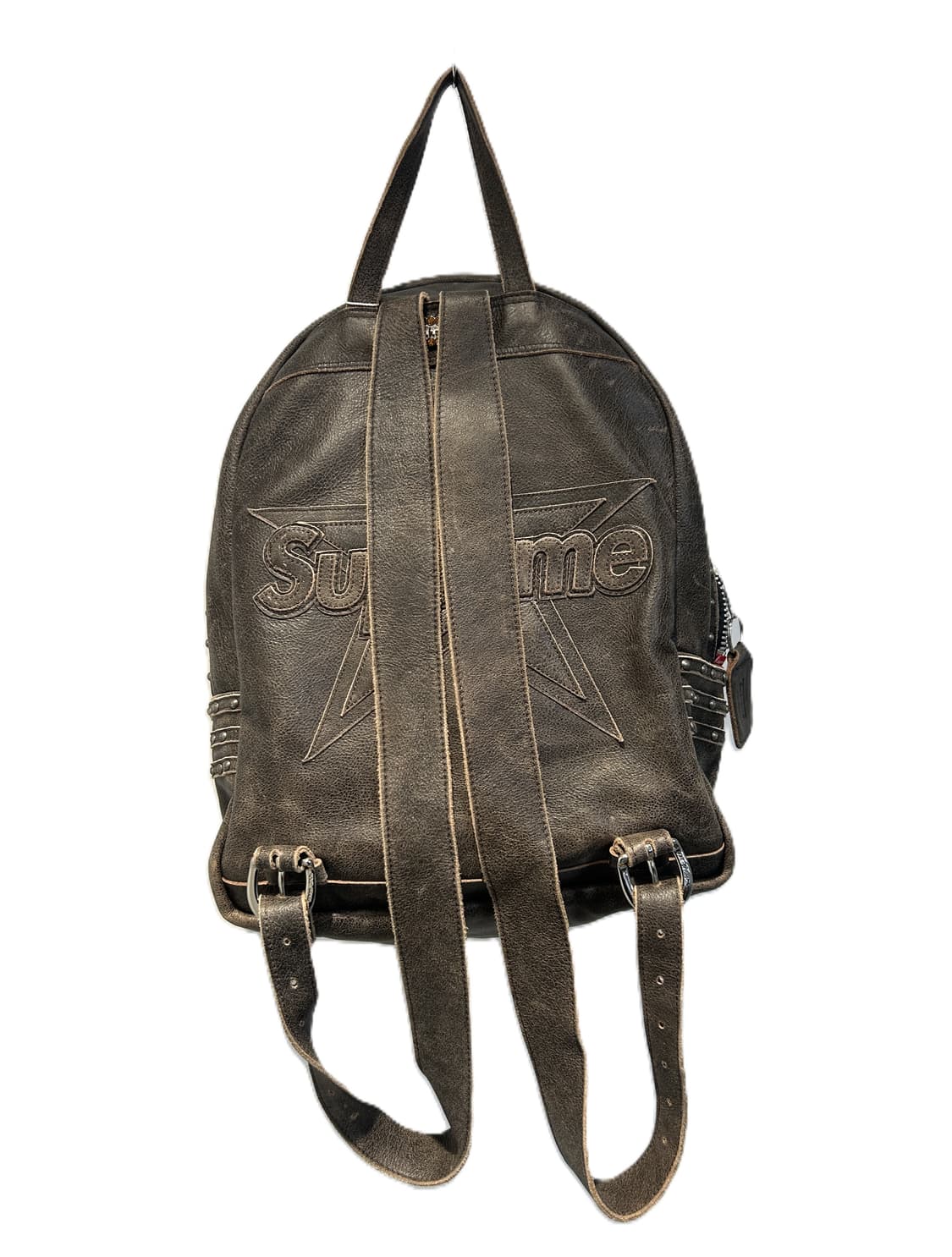 슈프림 x 반슨 레더 스터드 백팩 (블랙) 상품이미지2