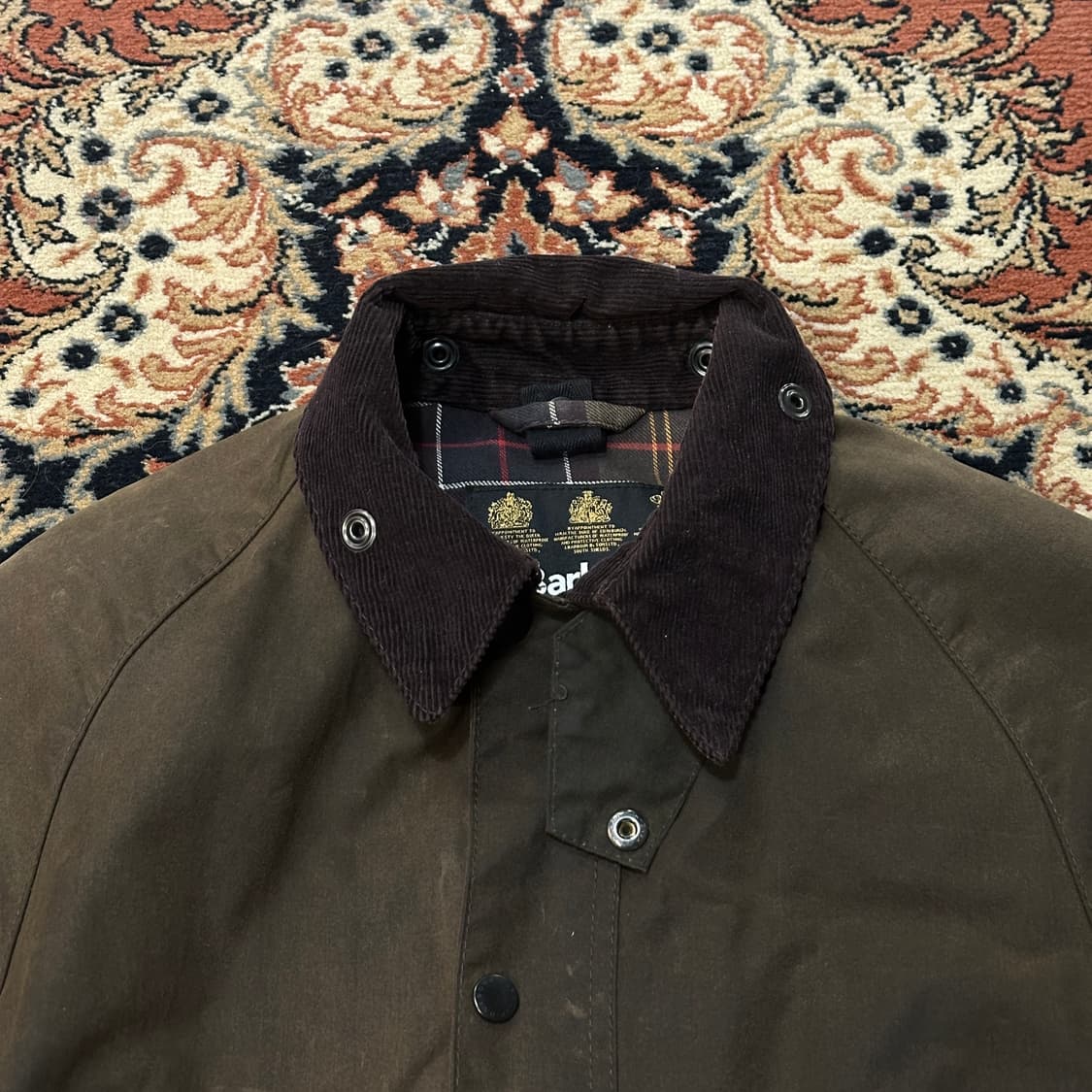 BARBOUR 바버 뷰포트 왁스 자켓 (S-M) 올리브 상품이미지2