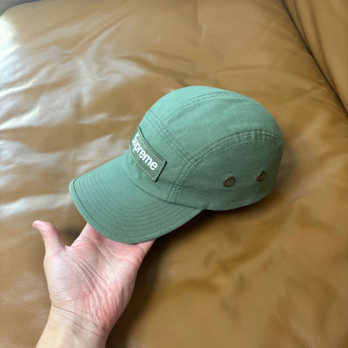 Supreme 슈프림 21ss 밀리터리 워시드 카키 캠프캡 모자 상품이미지4