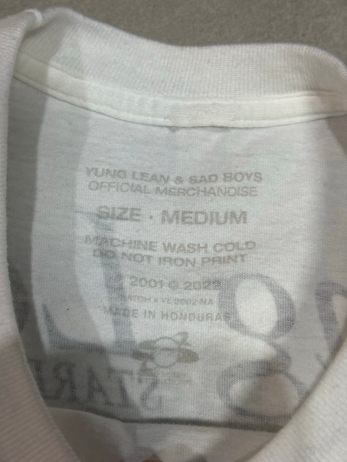 2022 yung lean 스타더스트 투어 머천다이즈 반팔 티셔츠 상품이미지5