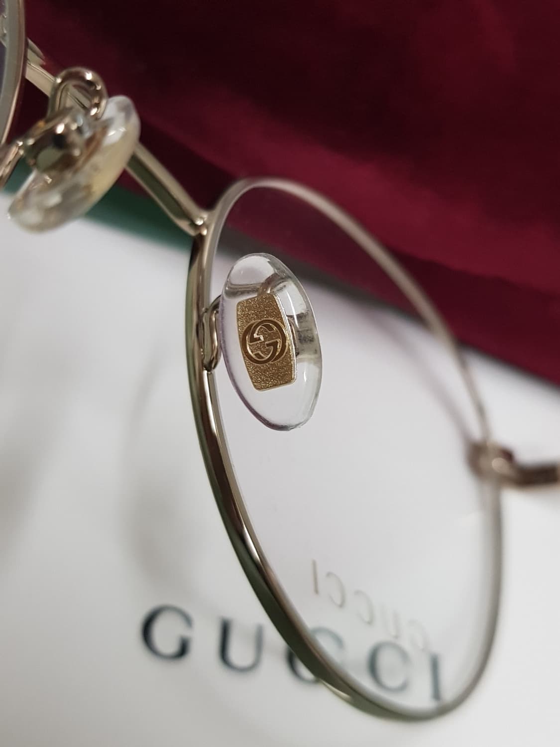 새상품 풀구성)구찌 남녀골드안경테 (초경량) 상품이미지5