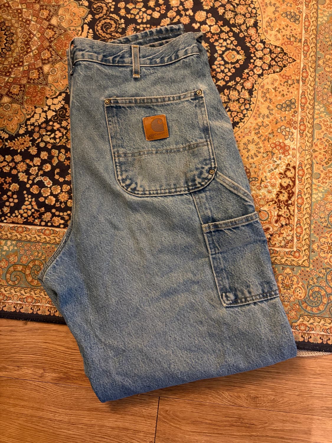 00s 칼하트 더블니 유니온 라벨 36x34 상품이미지3