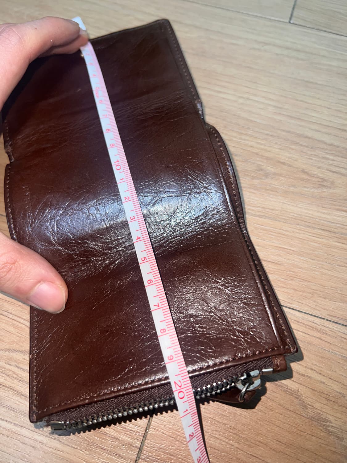 해더 지갑 EGGSHELL MEDIUM WALLET_DARK BROWN 상품이미지4