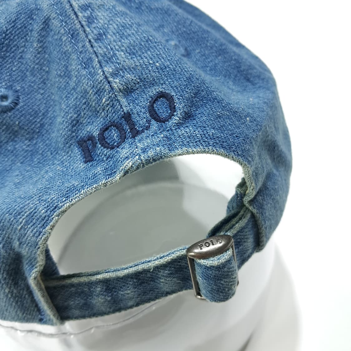 CL561 폴로 데님 다크네이비 자수 인디고 볼캡 모자 상품이미지6