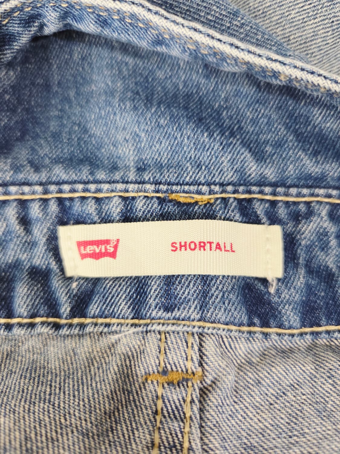 리바이스 데님 오버롤 반바지 멜빵바지 상품이미지7