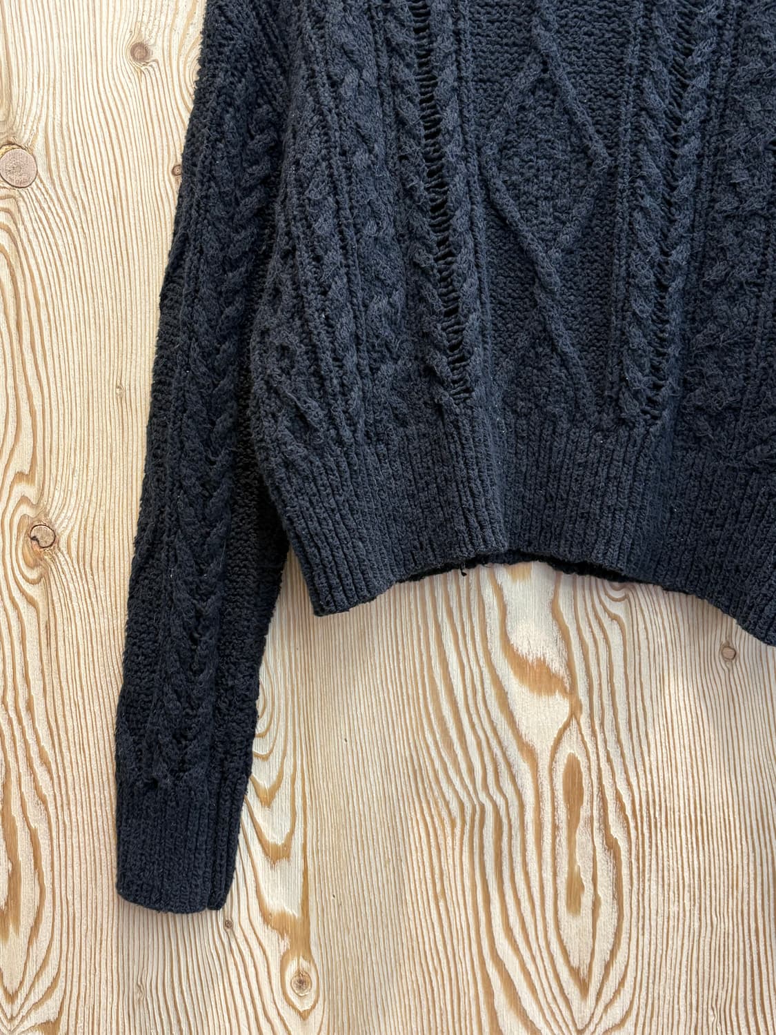 폴로 랄프로렌 데님앤서플라이 크롭 꽈배기니트 상품이미지6