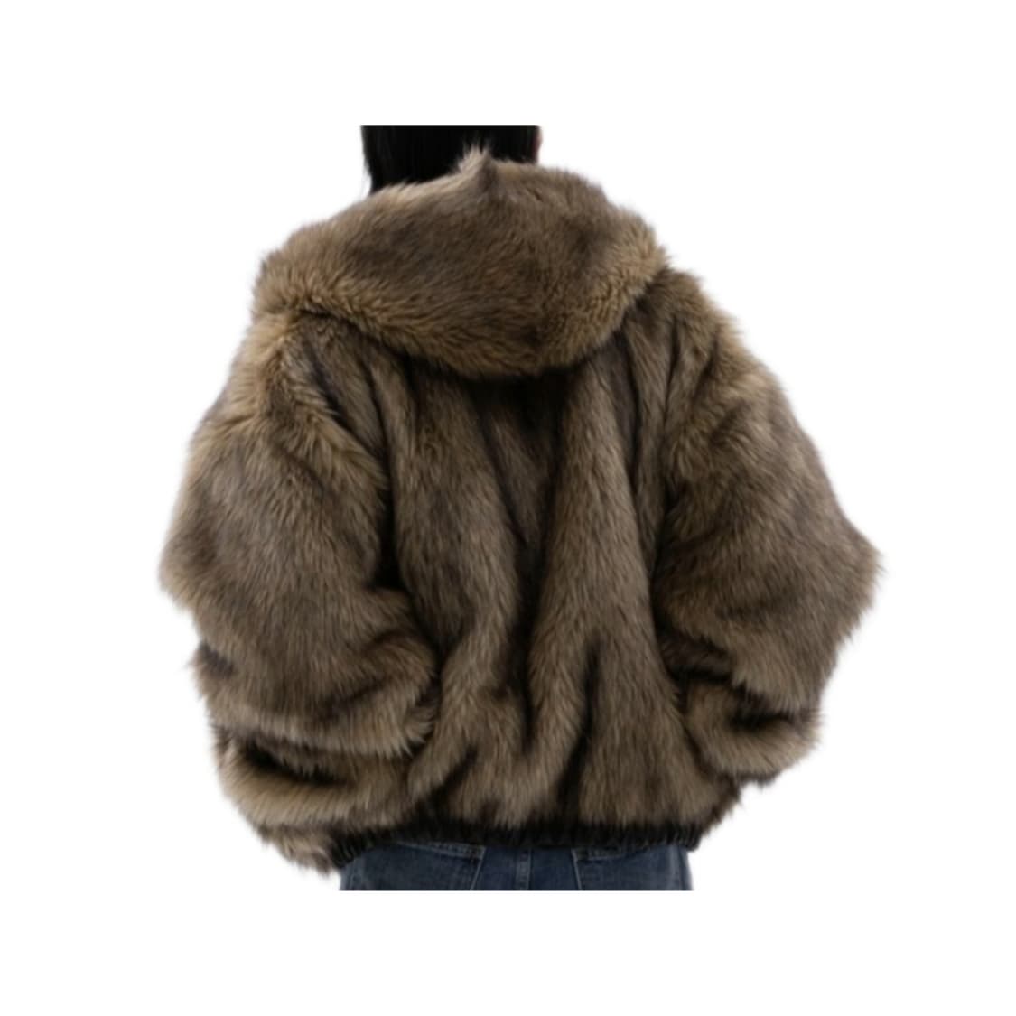 [OS] ESC 스튜디오 오버사이즈 퍼 후디드 자켓 상품이미지1