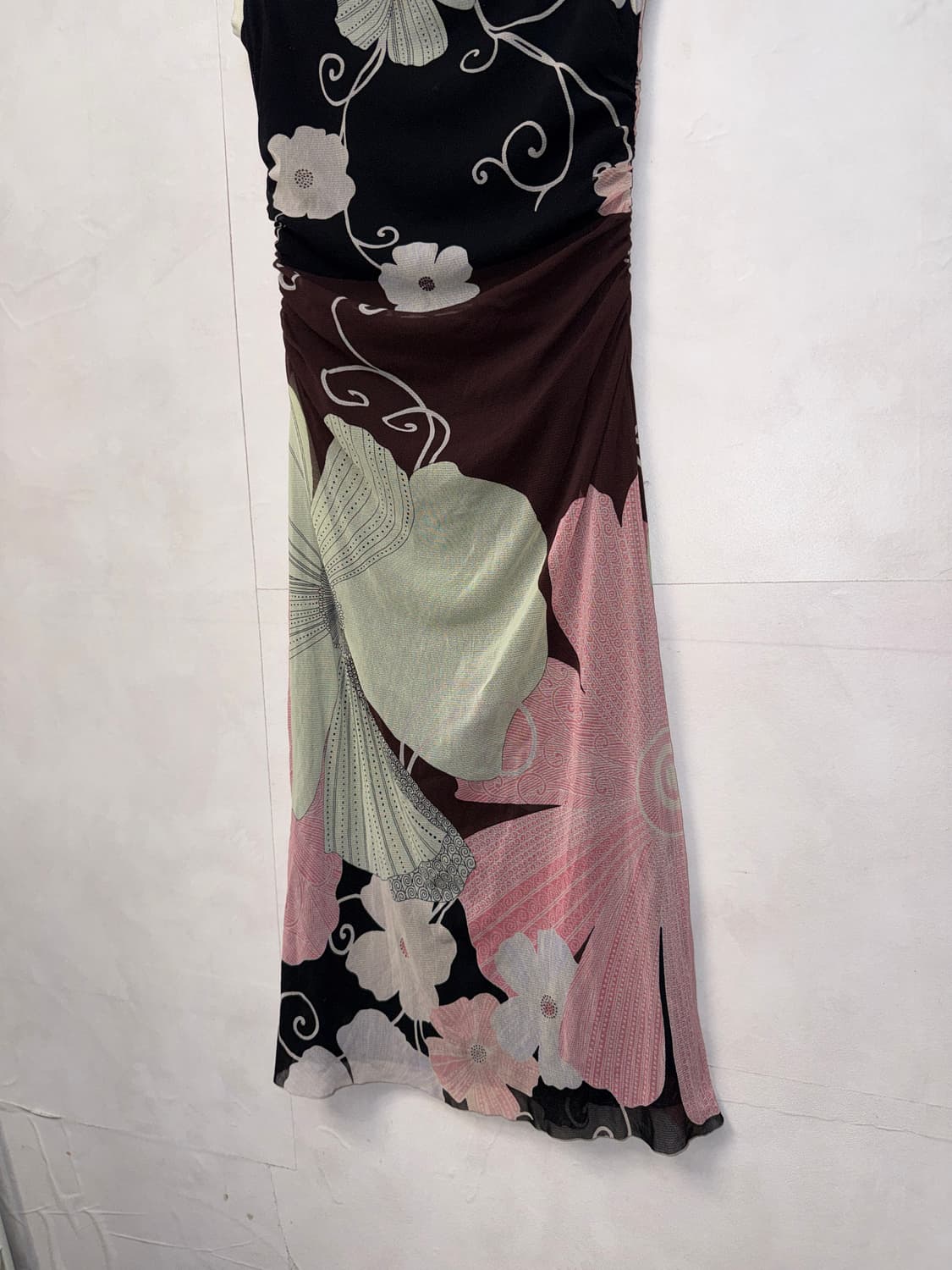 Kay Unger black pink oriental flower ops 상품이미지6