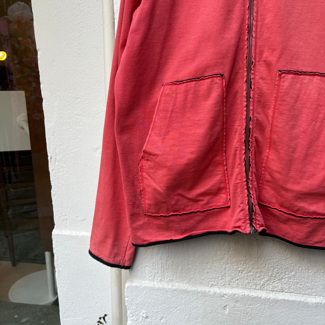 스톤아일랜드 데님스 코랄 디스트레스 후디 집업 상품이미지5