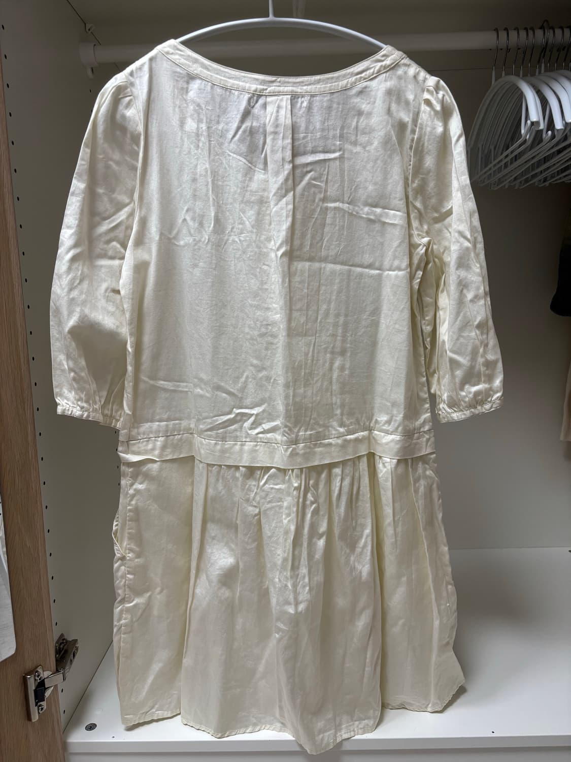 빈티지 아이보리 셔츠 원피스 L 모리걸 상품이미지2