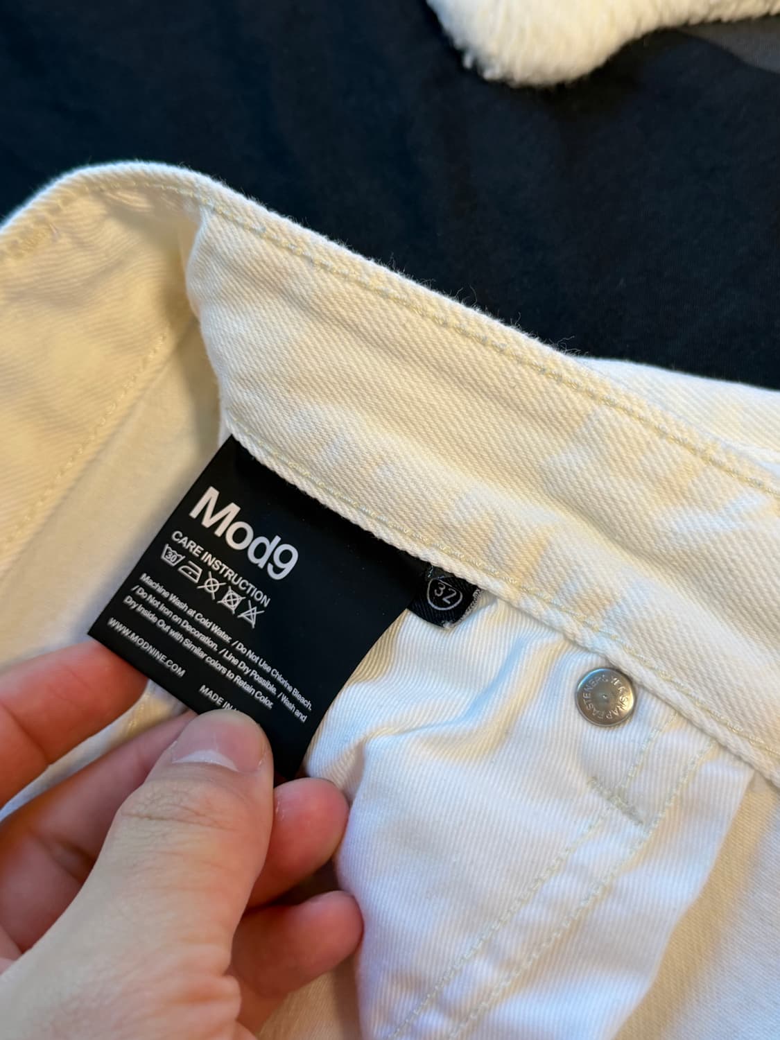 모드나인 화이트 데님 팬츠 32사이즈 MOD7ww 상품이미지3