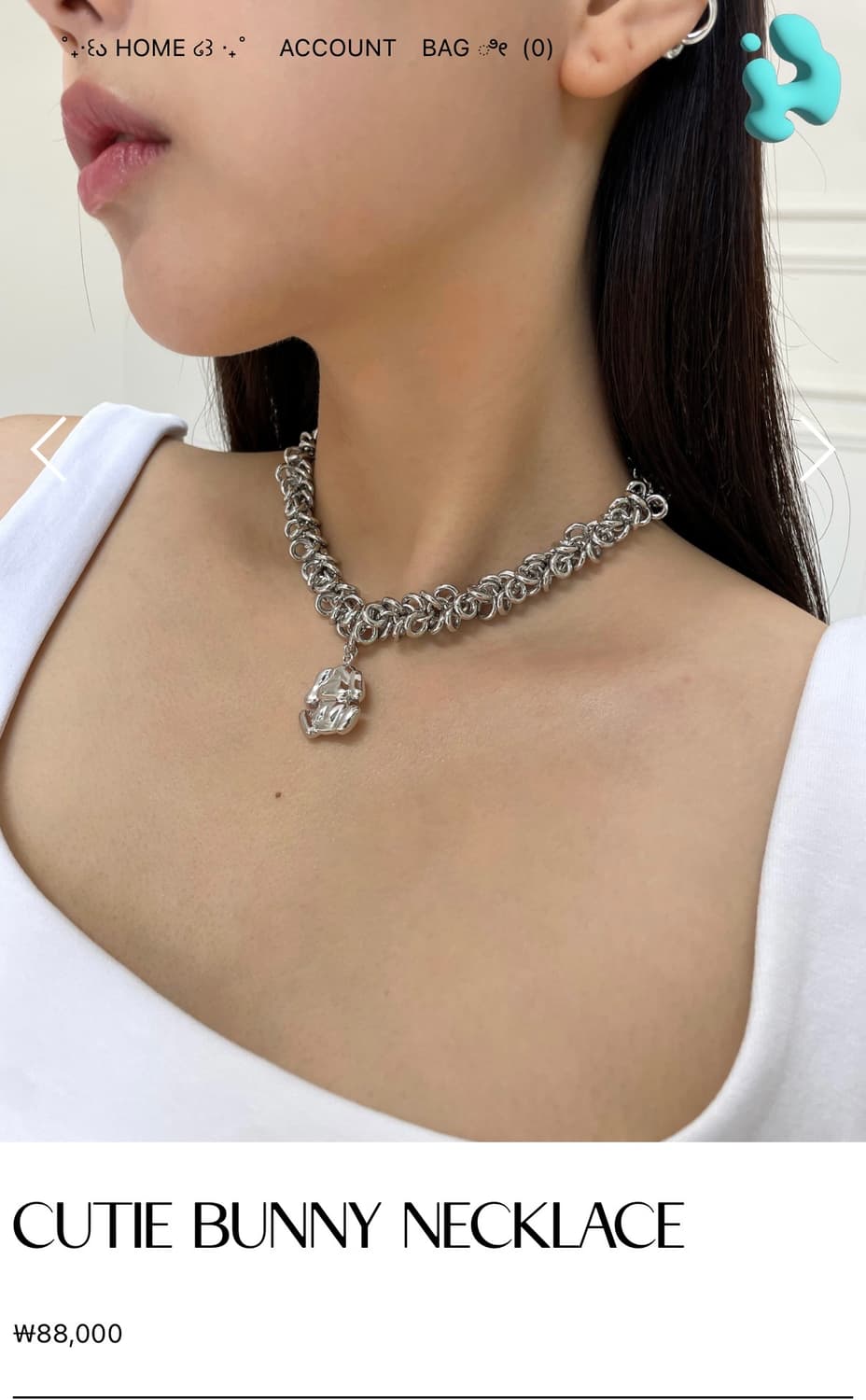 인오도르 CUTIE BUNNY NECKLACE  상품이미지2