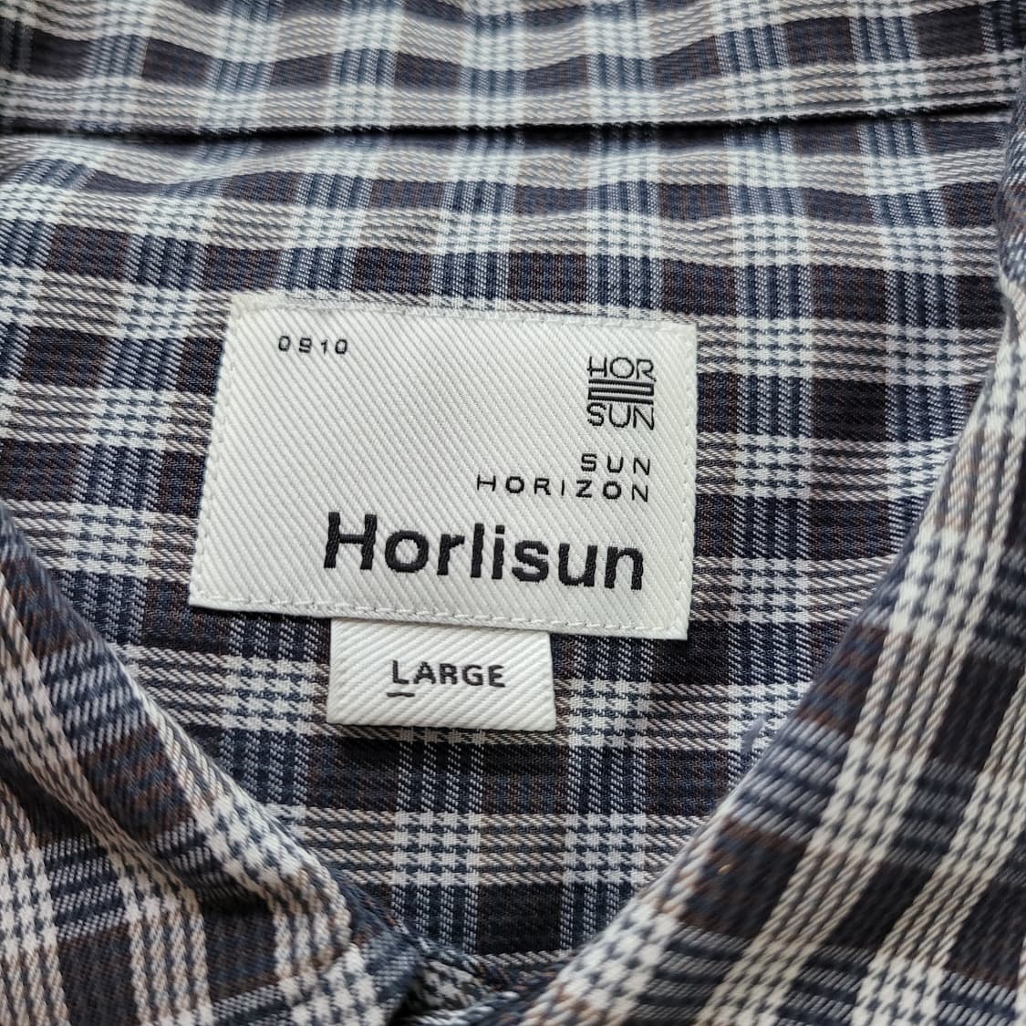 홀리선 포지타노 멀티체크셔츠 네이비 L 상품이미지3