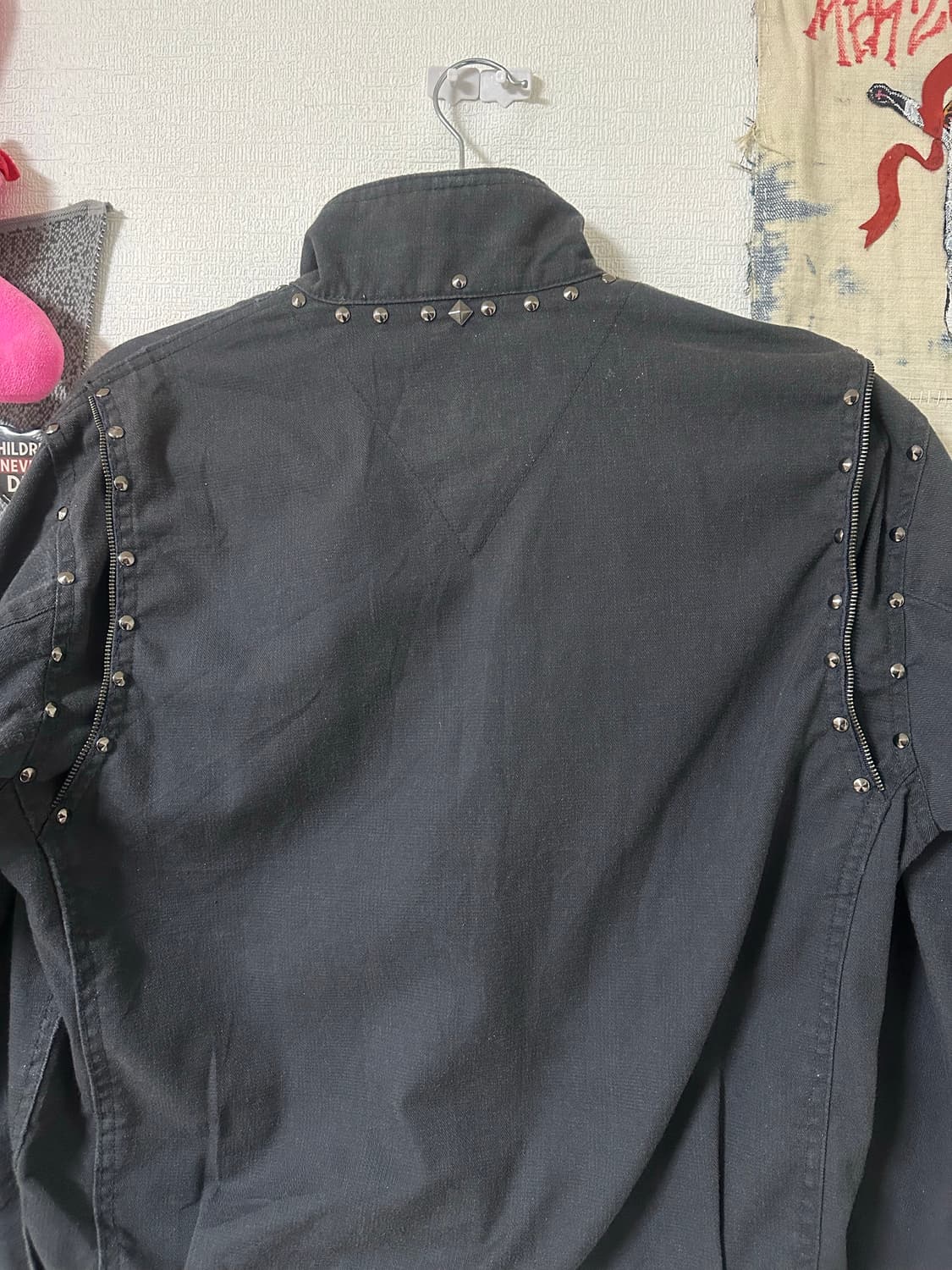 Studded Detail Field Jacket (Back Zip) 상품이미지4