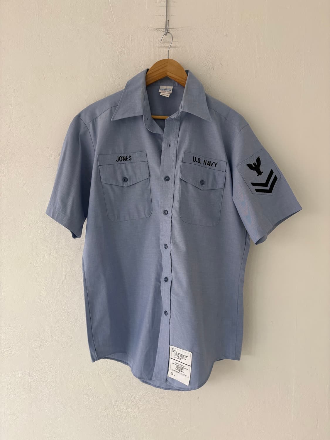 90's U.S Navy Utility Cambray Work shirt 상품이미지1