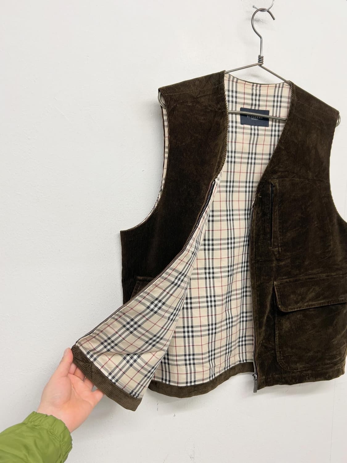 빈티지 버버리 코듀로이 조끼 상품이미지4