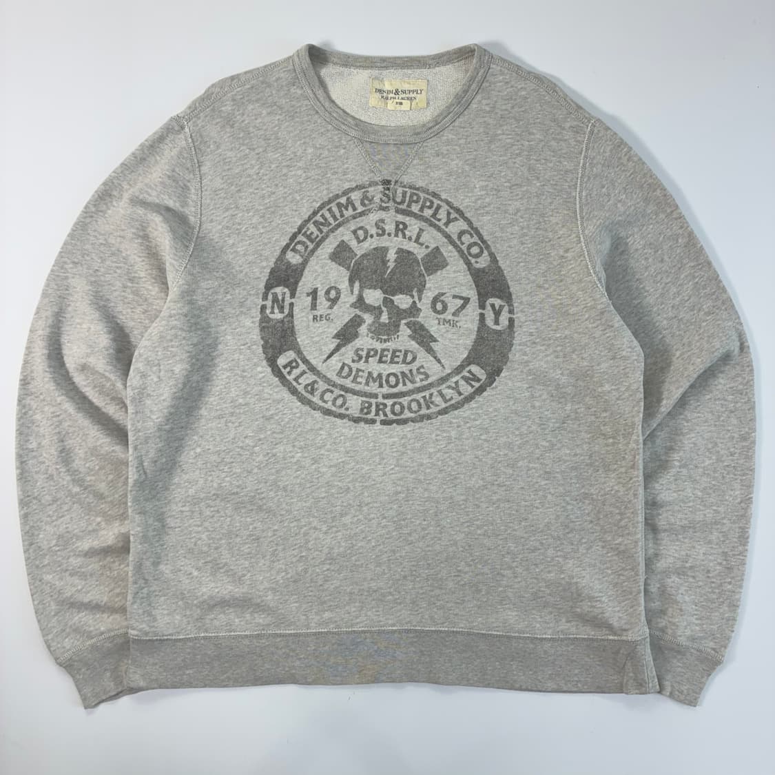 Polo 데님앤서플라이 00‘s 랄프로렌 DSRL 스컬 그래피티 맨투맨 상품이미지1