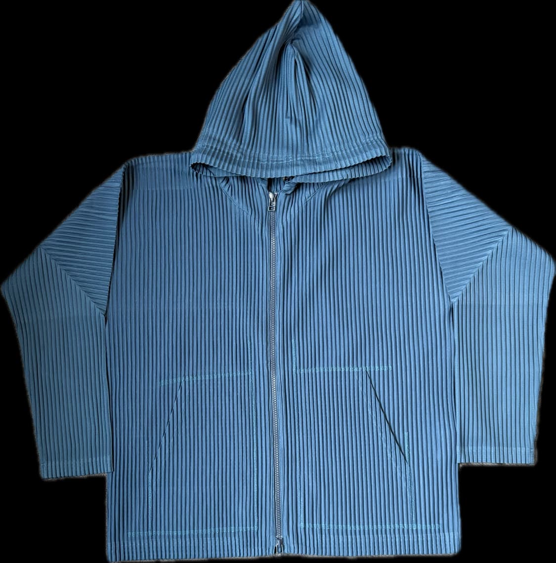 옴므플리세 후드집업 다크블루 상품이미지1