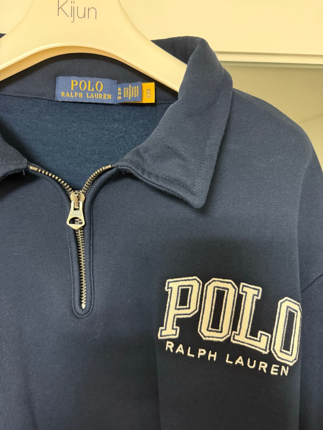 Polo ralph lauren 폴로 플리스 카라 네이비 맨투맨 XL 상품이미지5