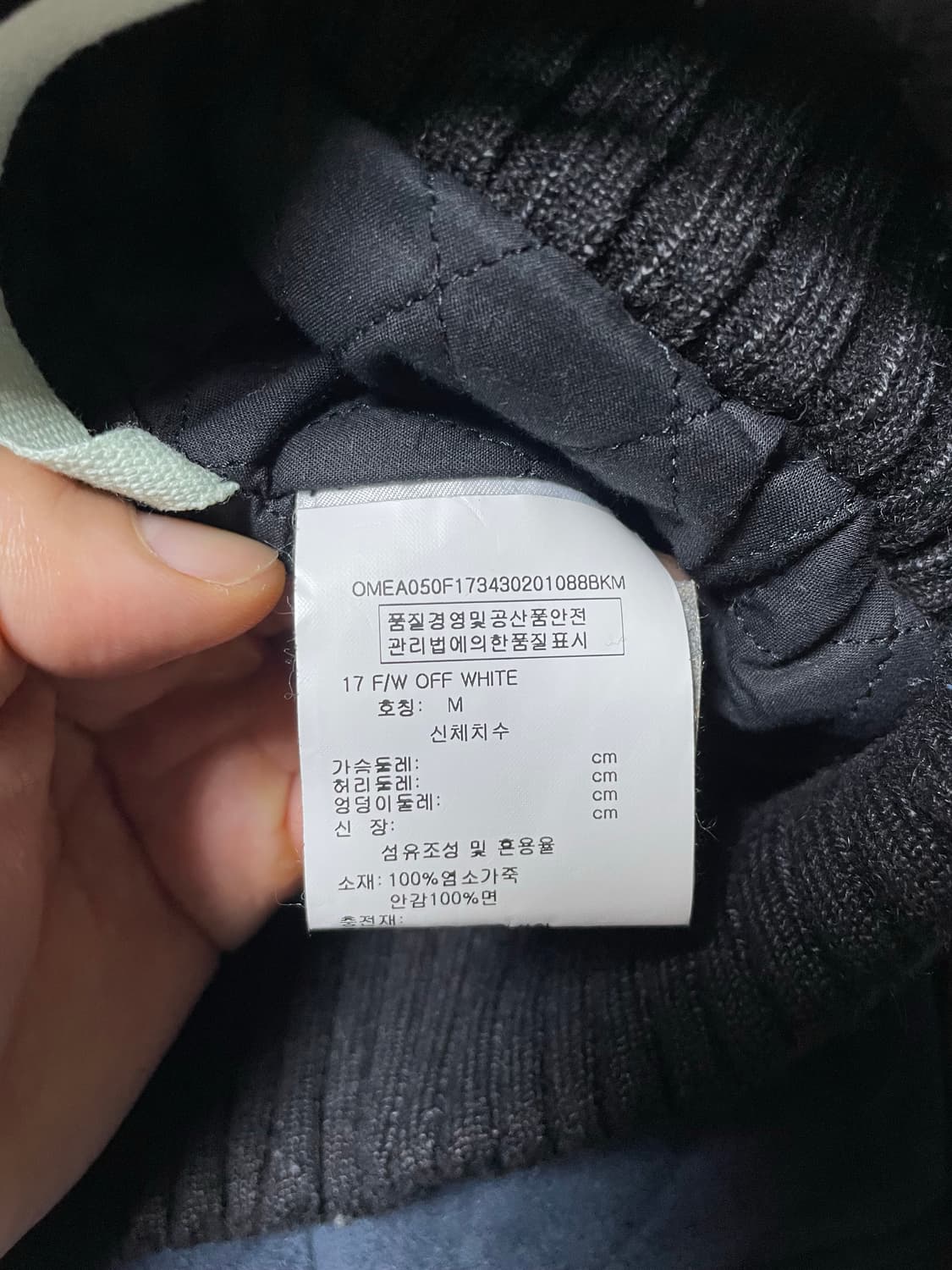 오프화이트 엔젤 핀업 밤버 레더 자켓 상품이미지3