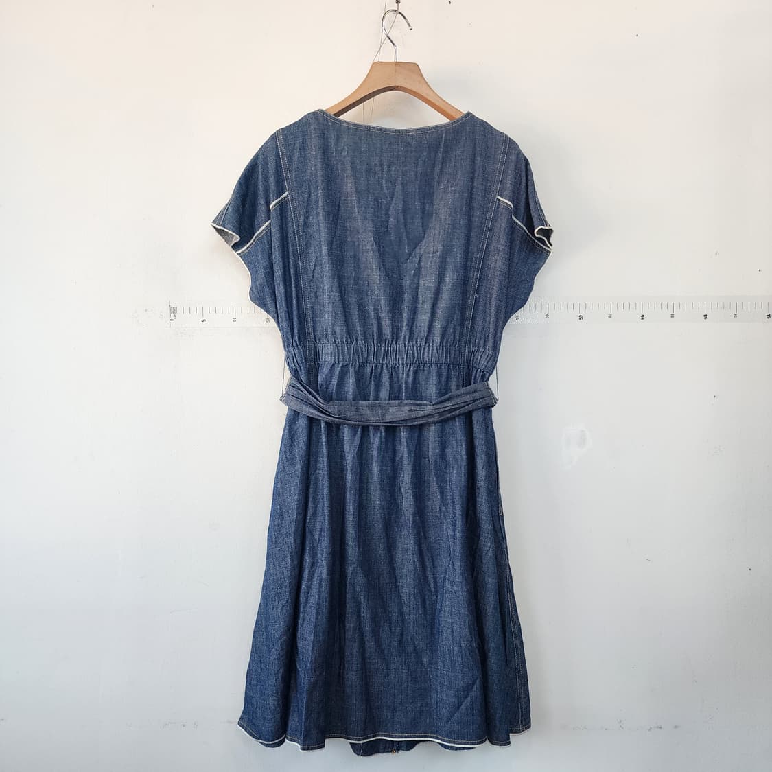 SATIN 데님 벨트 원피스 상품이미지5