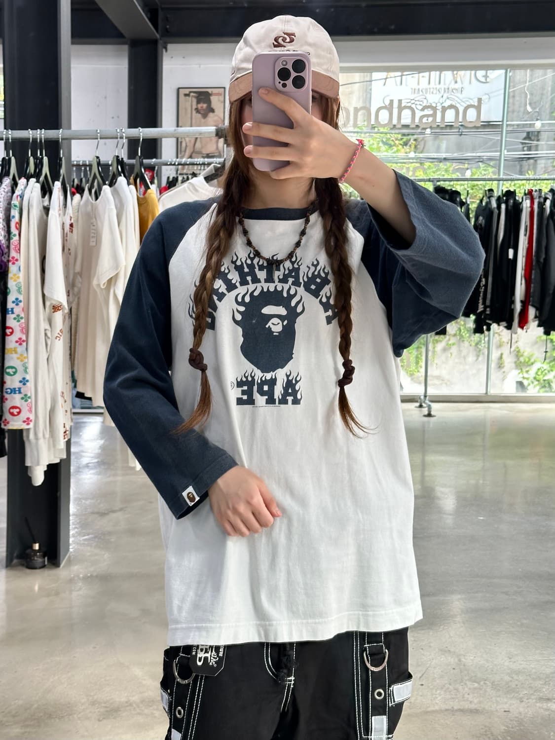 베이프 OG 플레임 나그랑 티셔츠 상품이미지2